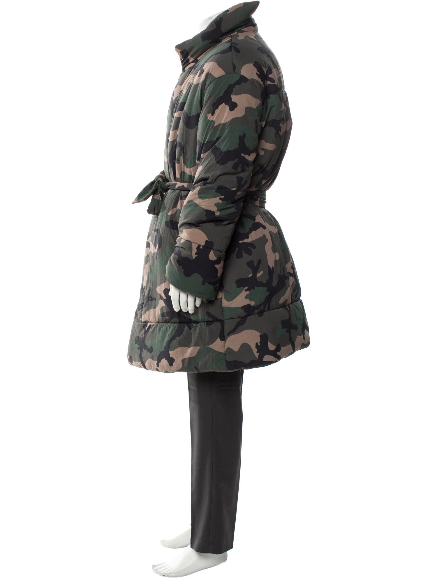 Valentino Camouflage Print Parka