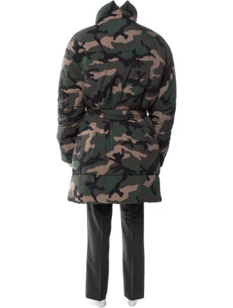 Valentino Camouflage Print Parka