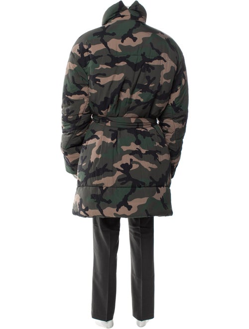 Valentino Camouflage Print Parka