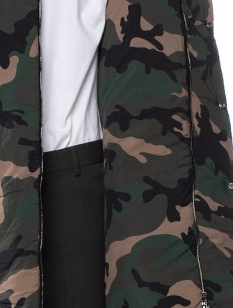 Valentino Camouflage Print Parka