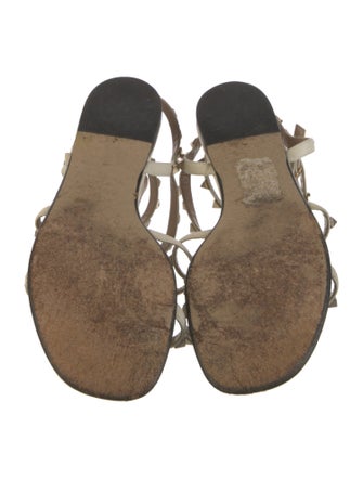 Valentino Rockstud Accents Leather Gladiator Sandals