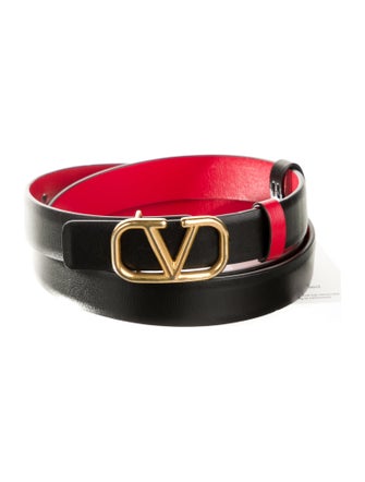 Valentino Reversible Skinny Belt