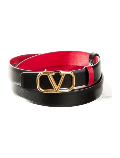 Valentino Reversible Skinny Belt