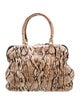 Valentino Snakeskin Top Handle Bag