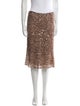 Valentino Sequin Knee-Length Skirt