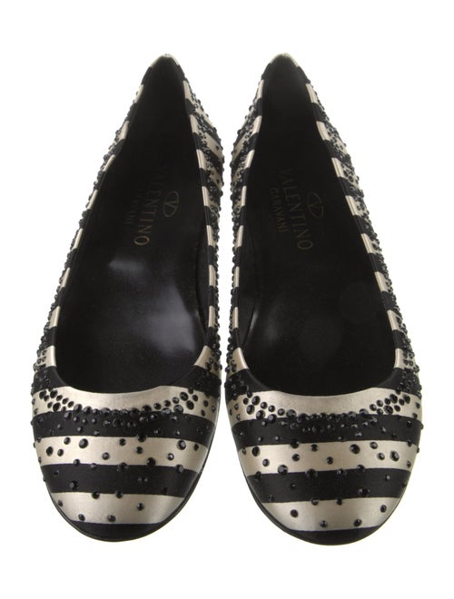 Valentino Satin Printed Ballet Flats
