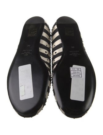 Valentino Satin Printed Ballet Flats