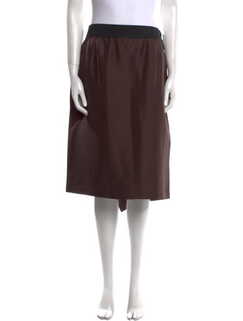 Valentino Silk Knee-Length Skirt