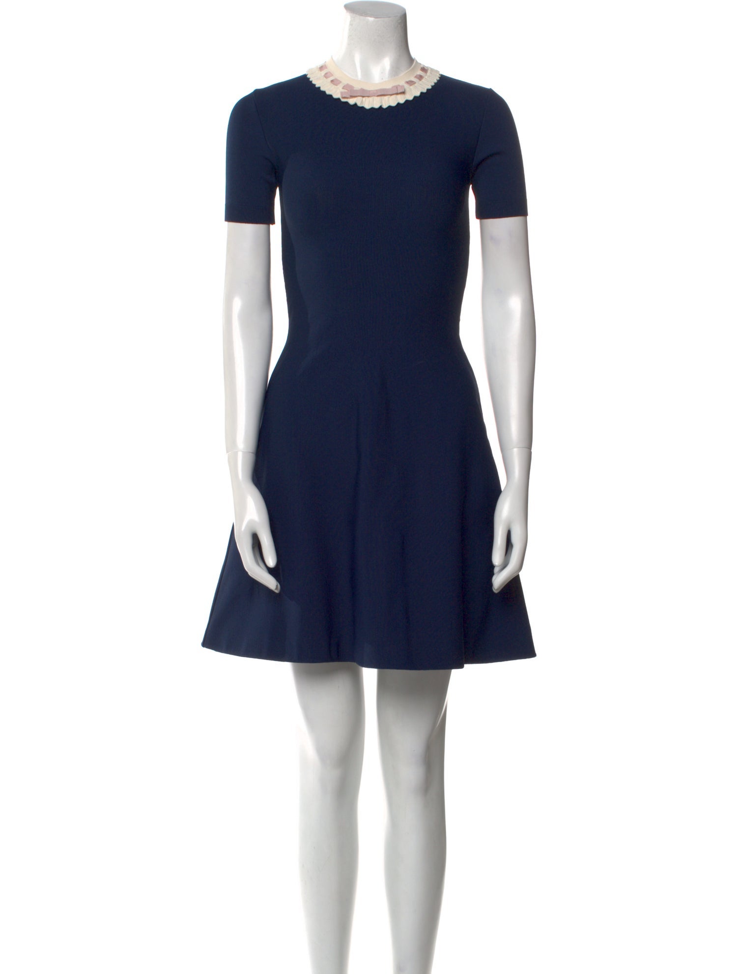 Valentino Crew Neck Mini Dress