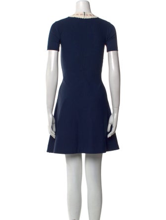 Valentino Crew Neck Mini Dress