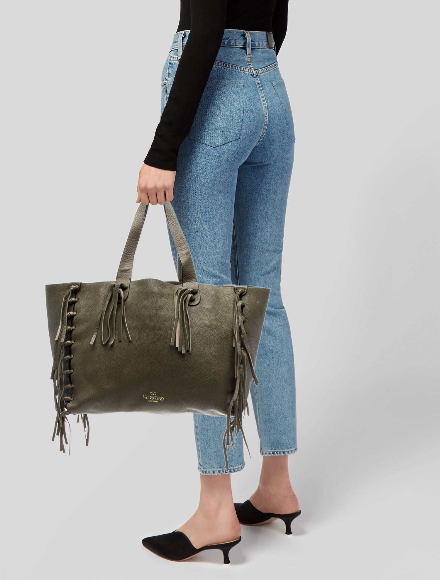 Valentino Leather Tote
