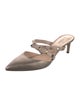 Valentino Rockstud Accents Leather Mules