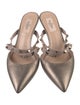 Valentino Rockstud Accents Leather Mules