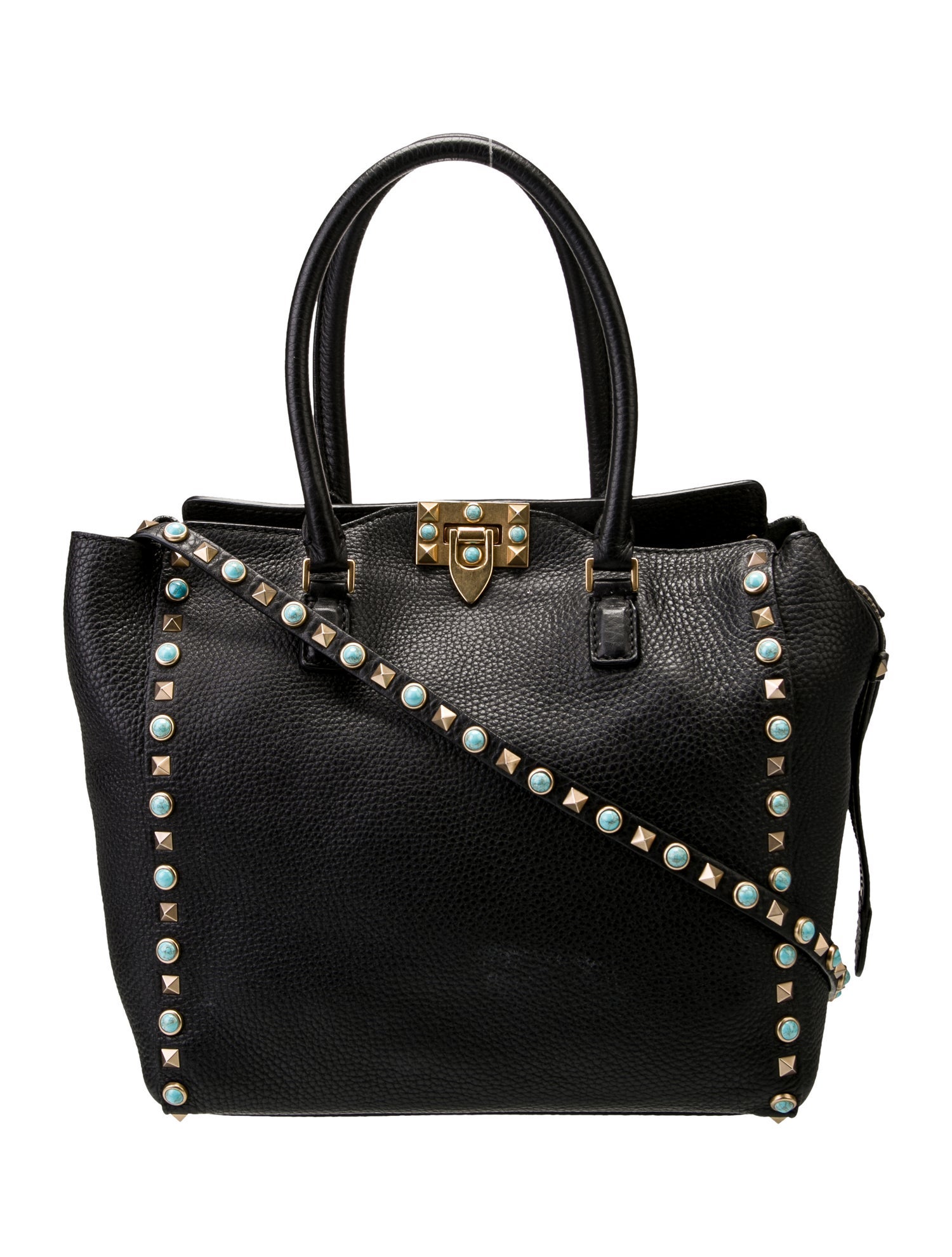 Valentino Rockstud Top Handle Bag