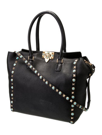 Valentino Rockstud Top Handle Bag