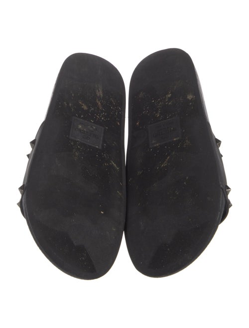 Valentino Rockstud Accents Rubber Slides