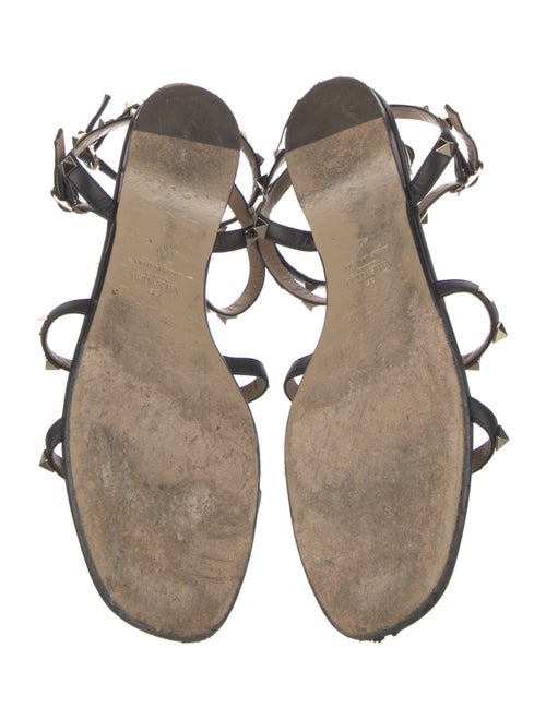 Valentino Rockstud Accents Leather Gladiator Sandals