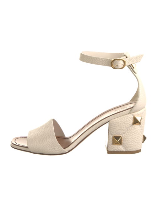 Valentino Rockstud Accents Leather Sandals