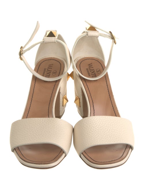 Valentino Rockstud Accents Leather Sandals