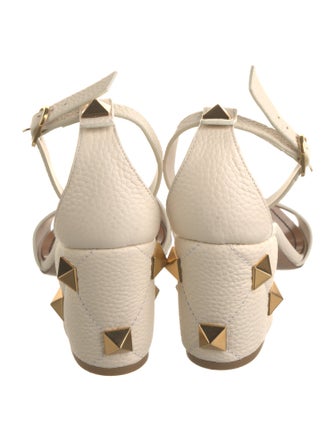 Valentino Rockstud Accents Leather Sandals