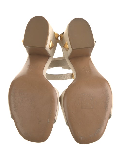 Valentino Rockstud Accents Leather Sandals
