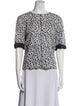 Valentino Linen Printed Top