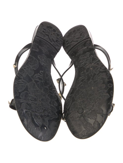 Valentino Rockstud Accents Rubber Slides