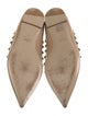 Valentino Rockstud Accents Patent Leather Flats