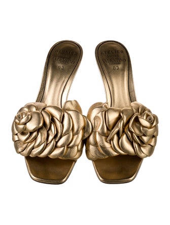 Valentino Leather Slides