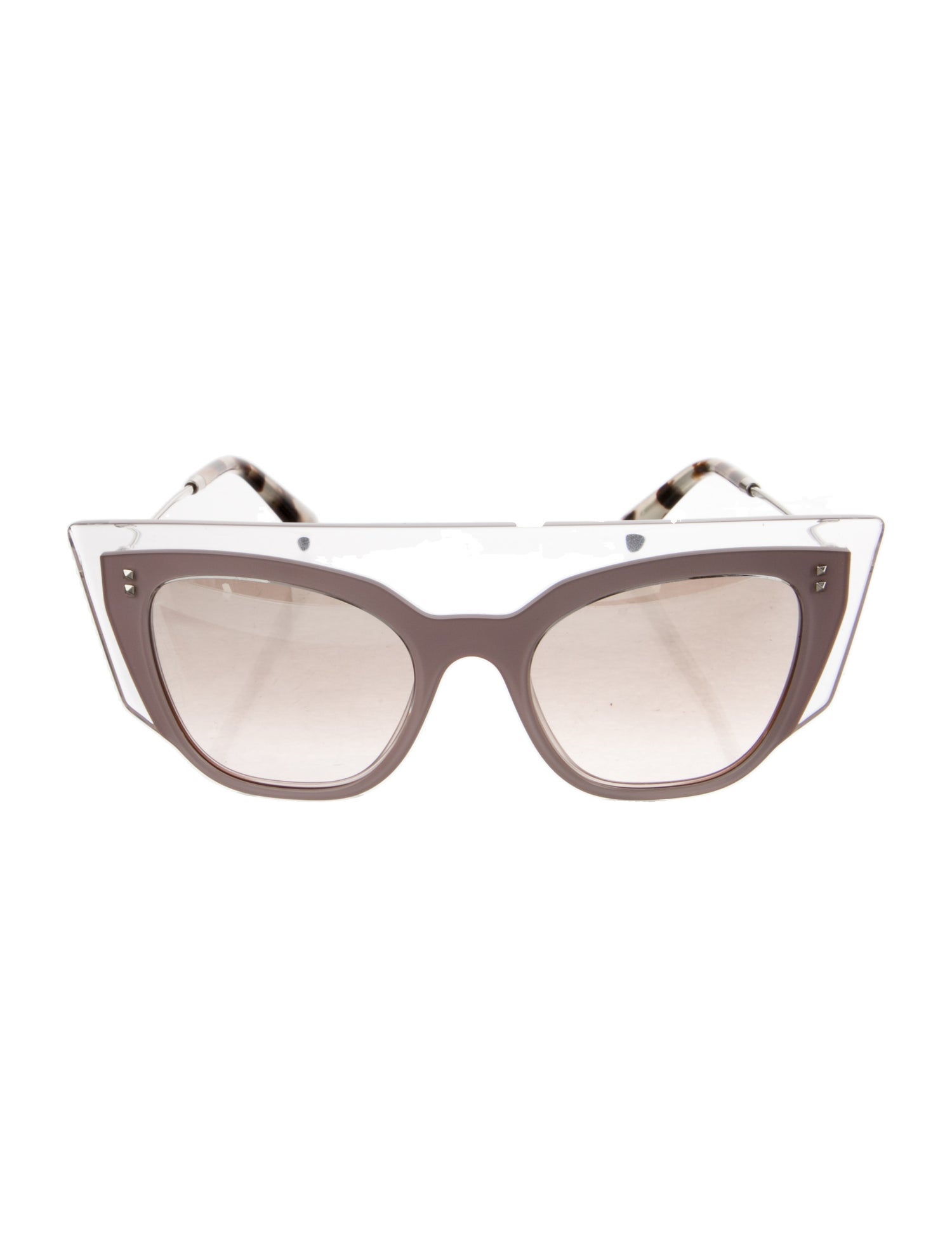 Valentino Rockstud Accents Cat-Eye Sunglasses