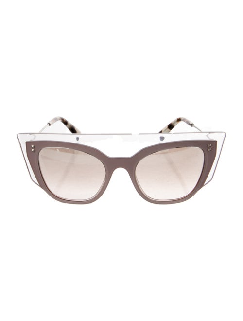 Valentino Rockstud Accents Cat-Eye Sunglasses