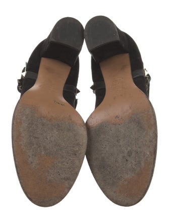 Valentino Rockstud Accents Suede Boots