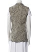 Valentino Virgin Wool Printed Vest