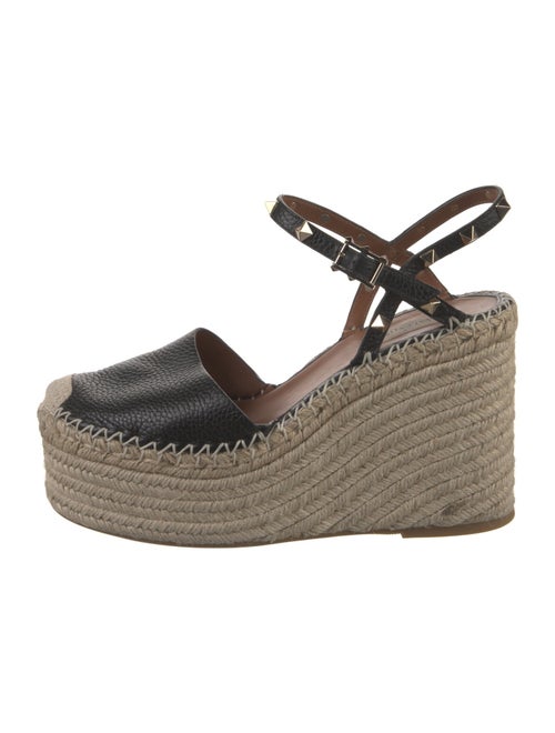 Valentino Jute Bow Accents Espadrilles