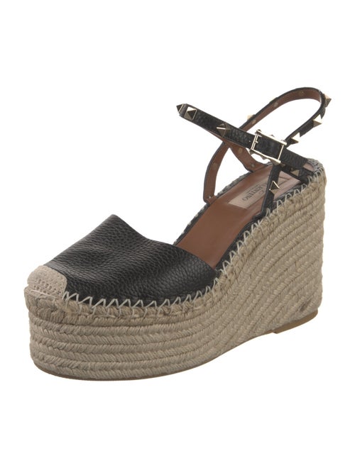 Valentino Jute Bow Accents Espadrilles