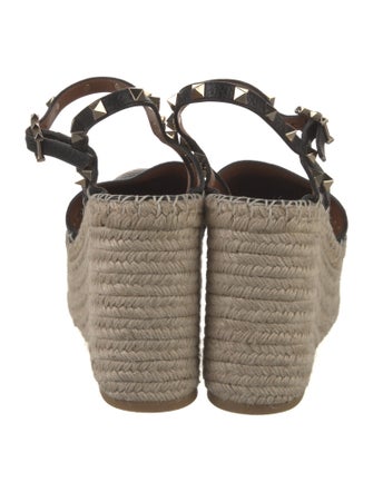 Valentino Jute Bow Accents Espadrilles