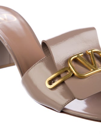 Valentino Patent Leather Slides