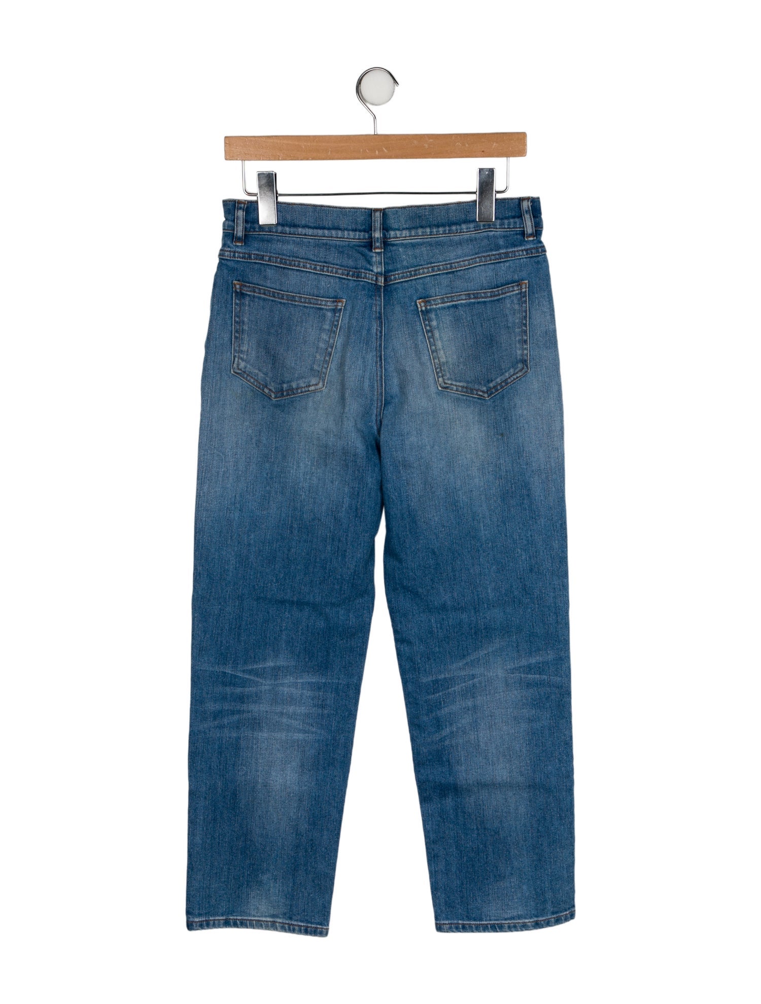 Valentino Mid-Rise Straight Leg Jeans