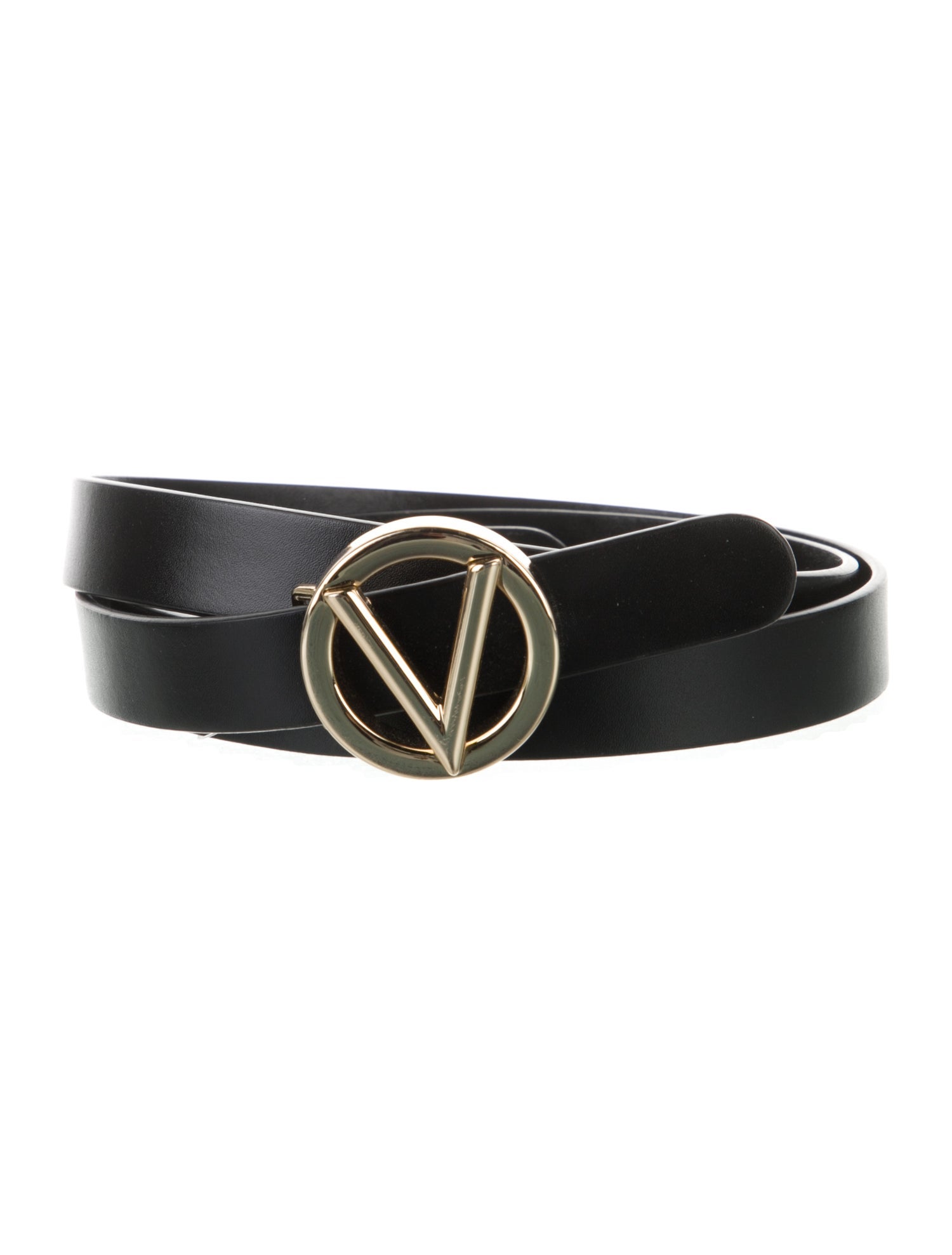Valentino Skinny Leather Belt