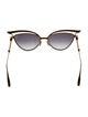 Valentino Rockstud Accents Cat-Eye Sunglasses