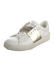 Valentino Leather Colorblock Pattern Sneakers