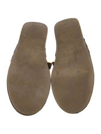 Valentino Rockstud Accents Leather Slides