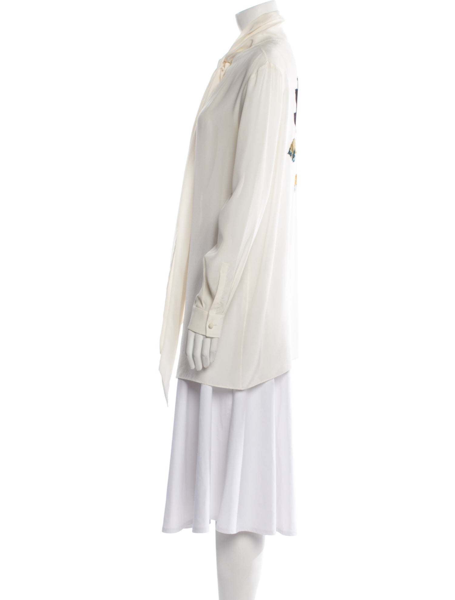 Valentino Silk Mock Neck Tunic