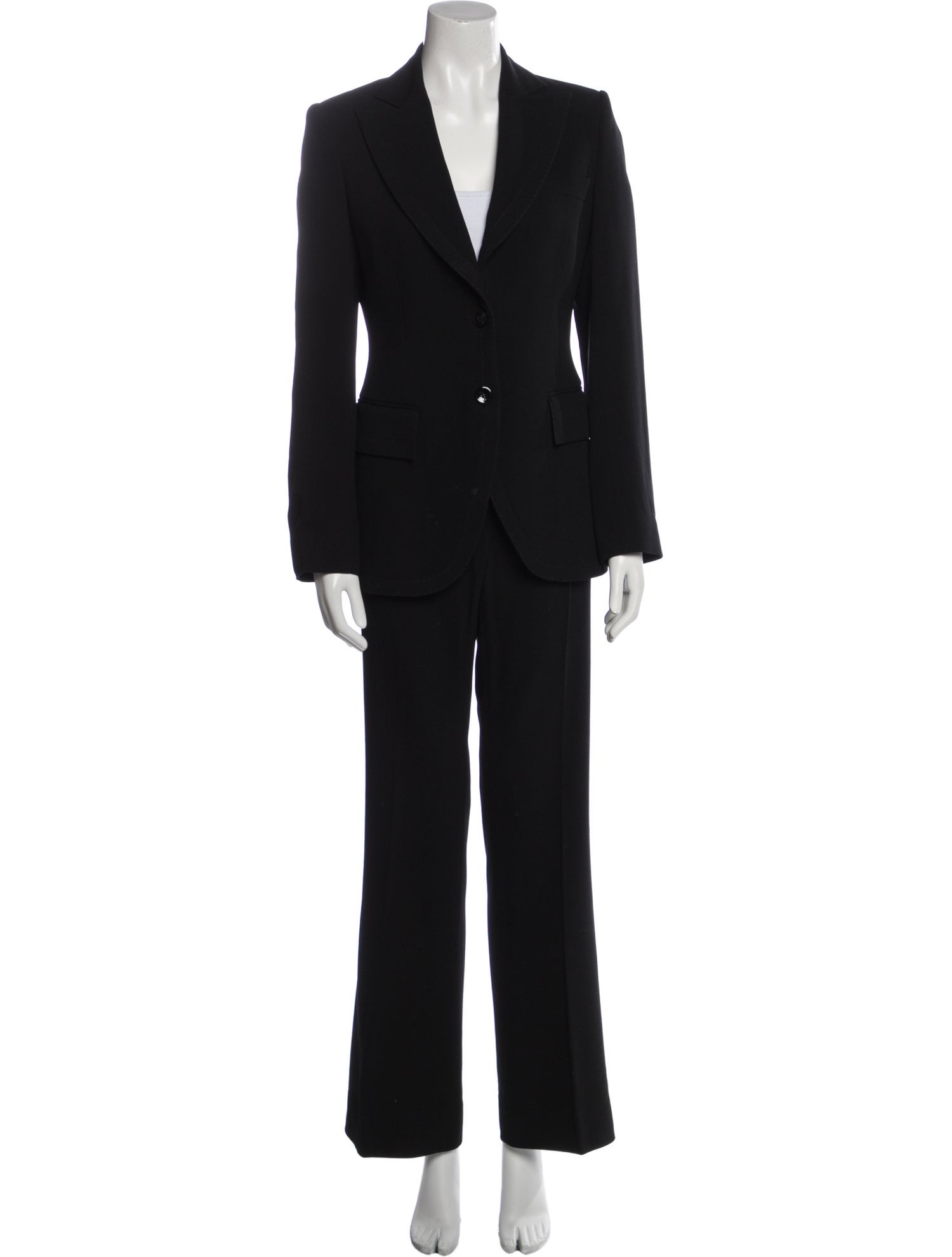 Valentino Virgin Wool Printed Pantsuit