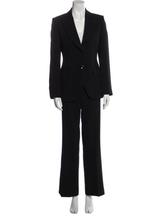 Valentino Virgin Wool Printed Pantsuit