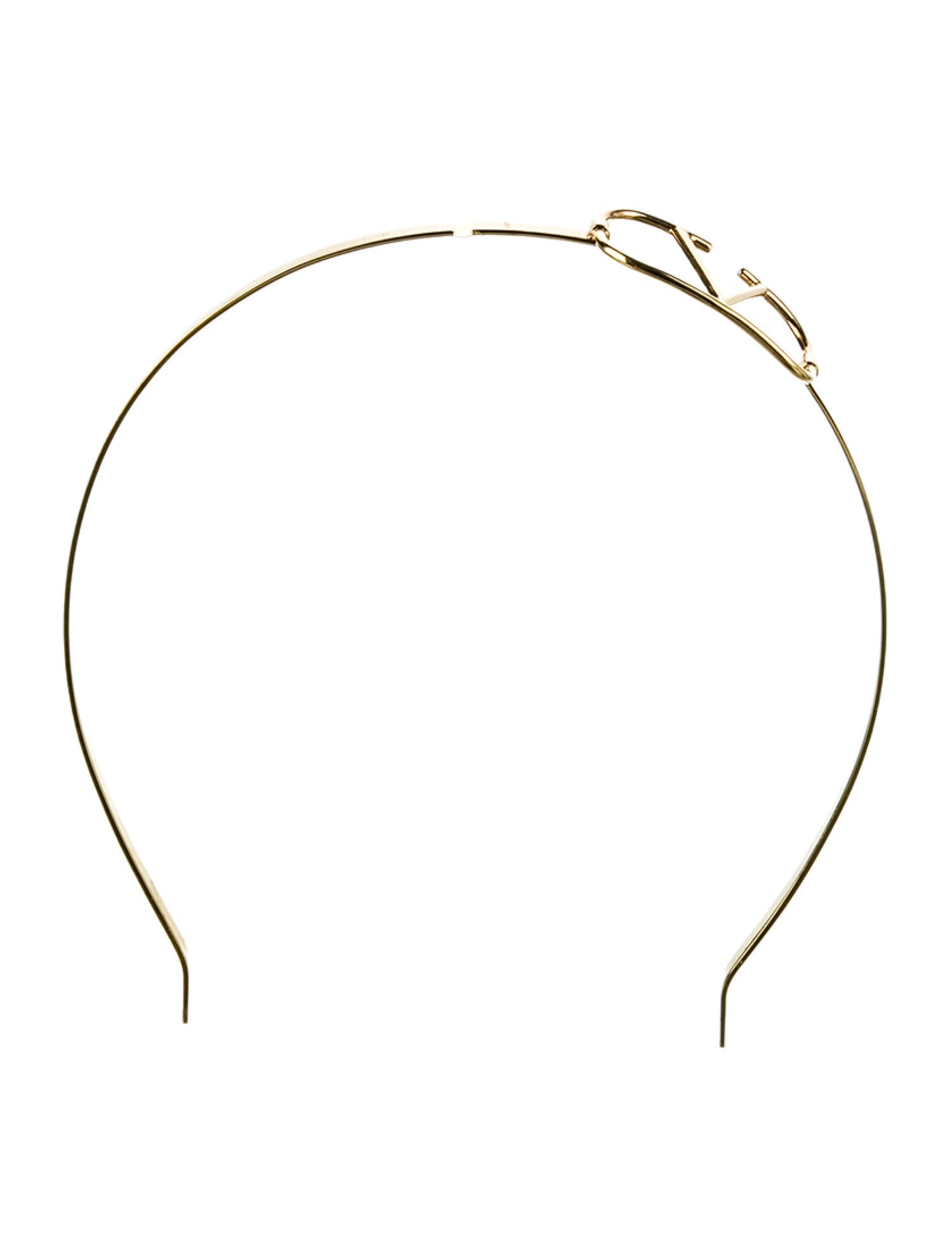 Valentino Metal Gold Headband hair Accessory