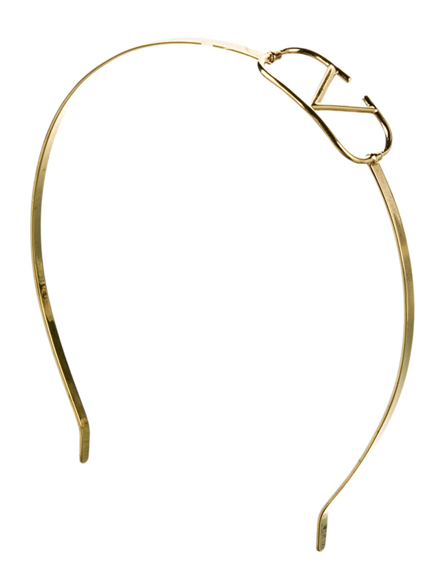 Valentino Metal Gold Headband hair Accessory