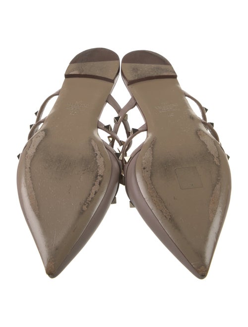 Valentino Rockstud Accents Leather Mules