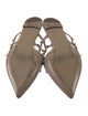 Valentino Rockstud Accents Leather Mules