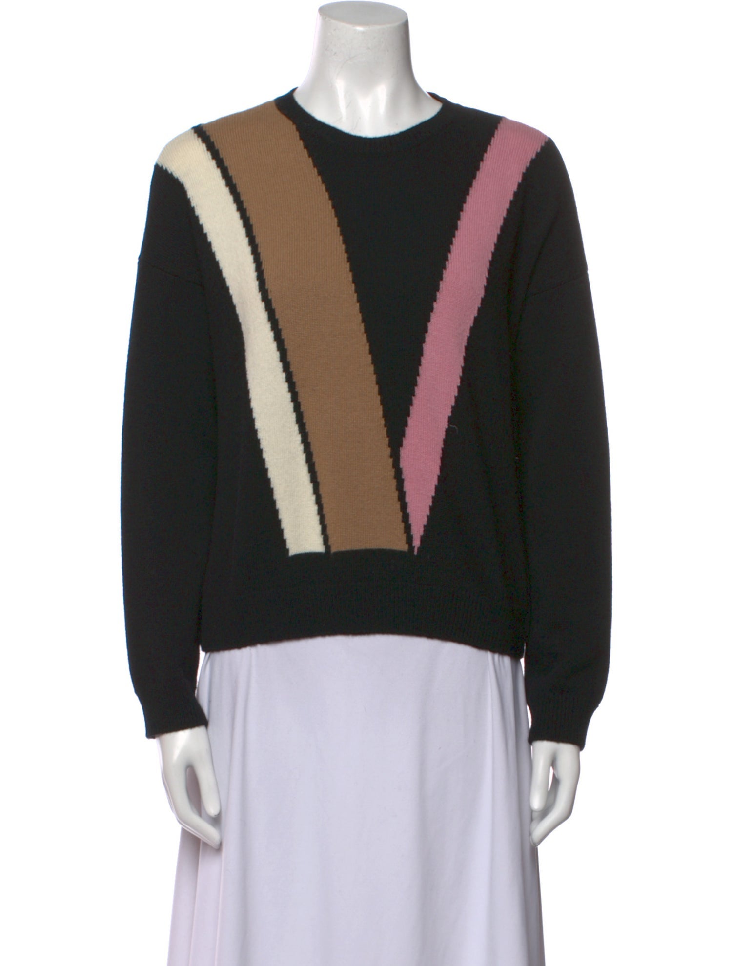 Valentino Virgin Wool Striped Sweater